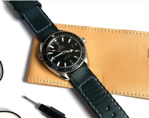 bracelet cuir omega seamaster|omega seamaster bracelet replacement.